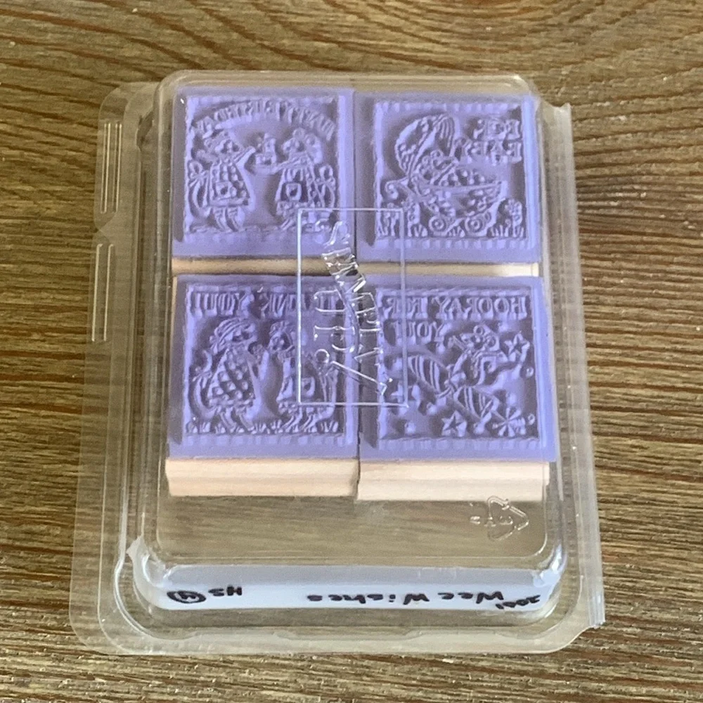 Stampin’ Up! Rubber Stamp Set Wee Wishes Set of 4